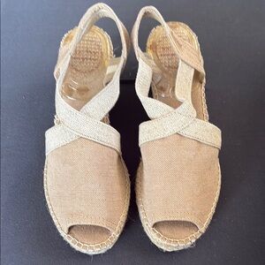 TONI PONS Breda-V Wedge Espadrille Sandal in Torrat (Tobacco)